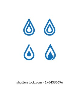 Water wave icon vector illustration design logo