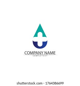 Water wave icon vector illustration design logo