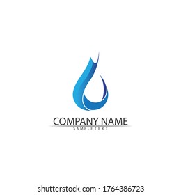 Water wave icon vector illustration design logo