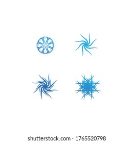 Water wave icon vector illustration design logo