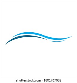 Water wave icon vector illustration design logo