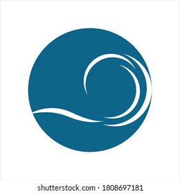 Vektorgrafik-Logo der Wasserwelle