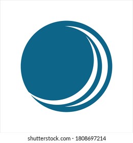 Water wave icon vector illustration design logo