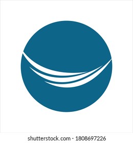 Water wave icon vector illustration design logo
