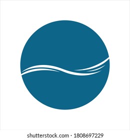 Vektorgrafik-Logo der Wasserwelle