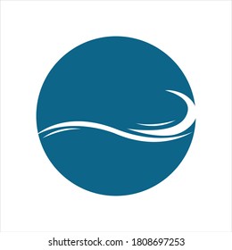 Vektorgrafik-Logo der Wasserwelle