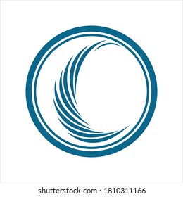 Water wave icon vector illustration design logo