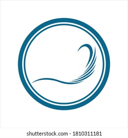 Vektorgrafik-Logo der Wasserwelle