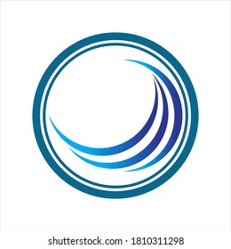 Vektorgrafik-Logo der Wasserwelle