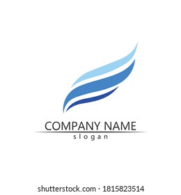 Water wave icon vector illustration design logo