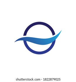 Water wave icon vector illustration design logo