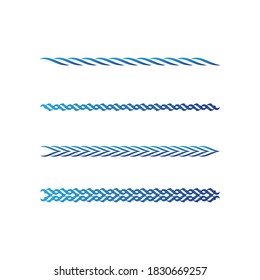 Logo de diseño de ilustraciones de vectores de ondas de agua