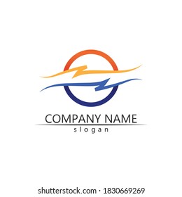 Water wave icon vector illustration design logo