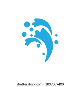 Plantilla de diseño de ilustración de vectores de ondas de agua
