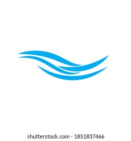 Water wave icon vector illustration design logo