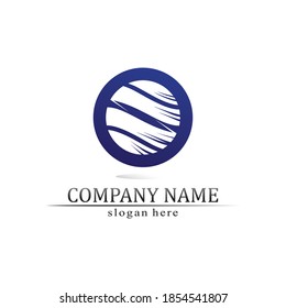 Water wave icon vector illustration design blue  logo