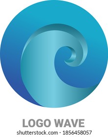 water wave icon vector illustration design logo