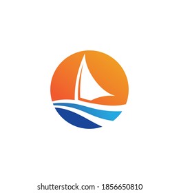 Water wave icon vector illustration design logo