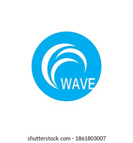 Logo de diseño de ilustraciones de vectores de ondas de agua
