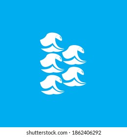 Vektorgrafik-Logo der Wasserwelle