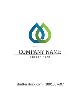 Water wave icon vector illustration design logo