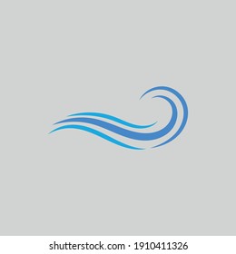 Water Wave Icon Vector Illustration Design Logo