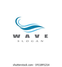 Vektorgrafik-Logo der Wasserwelle