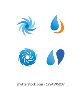 Water wave icon vector illustration design logo
