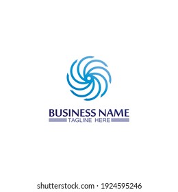 Water wave icon vector illustration design logo