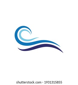 Vektorgrafik-Logo der Wasserwelle