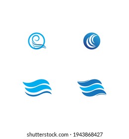 water wave icon vector illustration design template