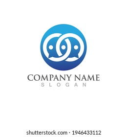 Logo de diseño de ilustraciones de vectores de ondas de agua