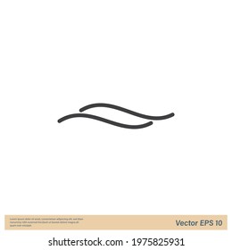 water wave icon vector illustration logo template