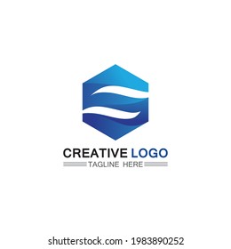 Vektorgrafik-Logo der Wasserwelle