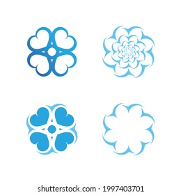 Icono de la ola de agua diseño de imagen vectorial diseño playa océano y paisaje 