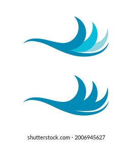 Water wave icon vector illustration design template