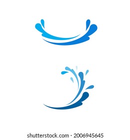 Vektorgrafik-Design mit Wasserwelle