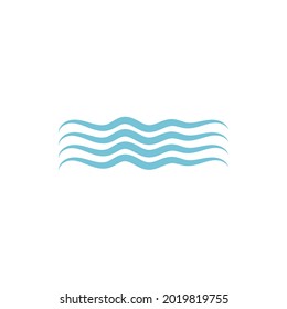 Water wave icon vector illustration design logo
