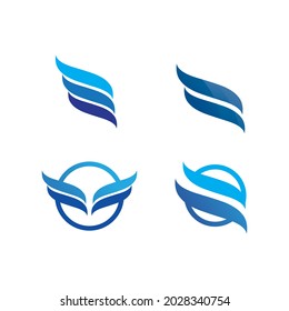 Logo de diseño de ilustraciones de vectores de ondas de agua