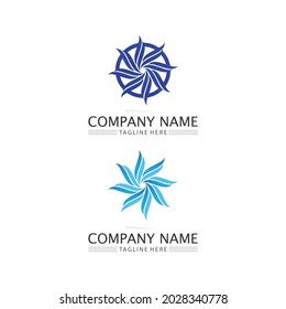 Water wave icon vector illustration design logo