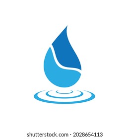 Water wave icon vector illustration design logo