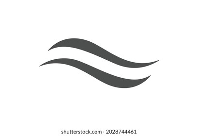 Water wave icon vector illustration design logo