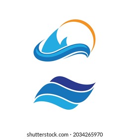 Vektorgrafik-Logo der Wasserwelle