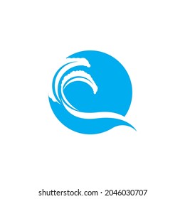 Vektorgrafik von Wasserwelle