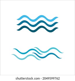 Water wave icon vector illustration design template