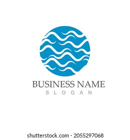 water wave icon vector illustration design template