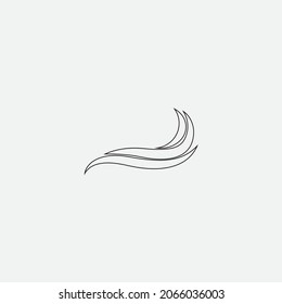 Logo de diseño de ilustraciones de vectores de ondas de agua