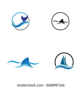 Vektorgrafik-Logo der Wasserwelle