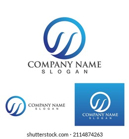 Water wave icon vector illustration design logo