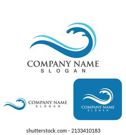 Vektorgrafik-Logo der Wasserwelle